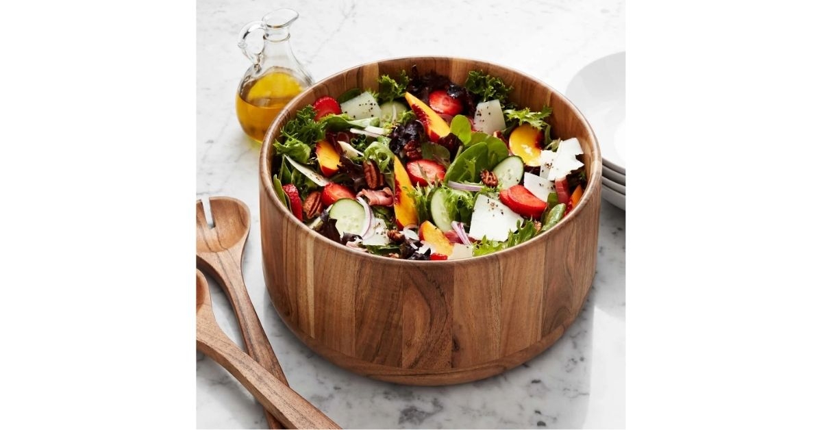acacia wood salad bowl