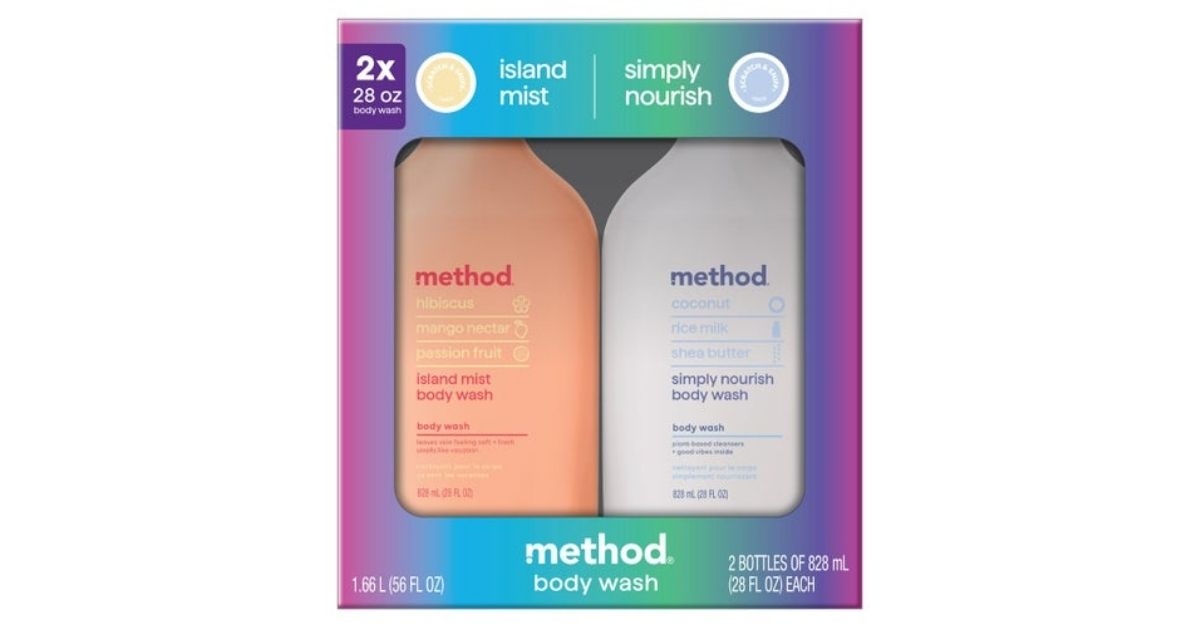 a pack of body wash