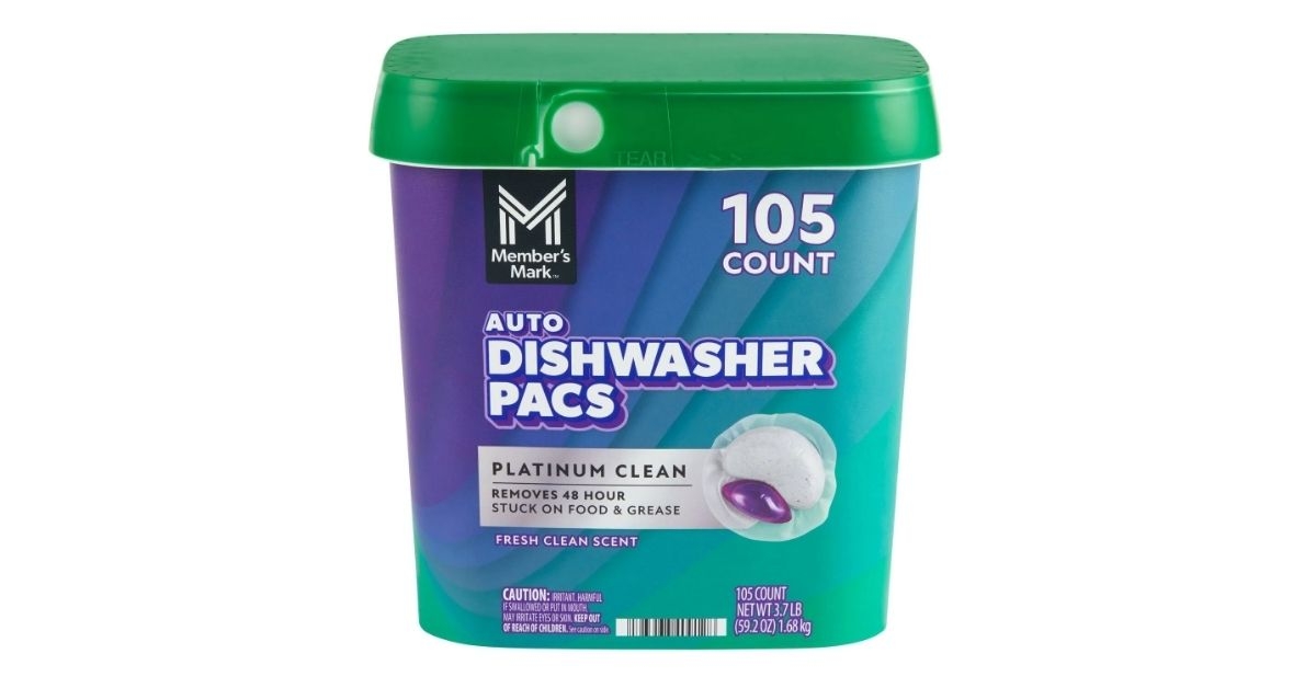 automatic dishwasher pacs