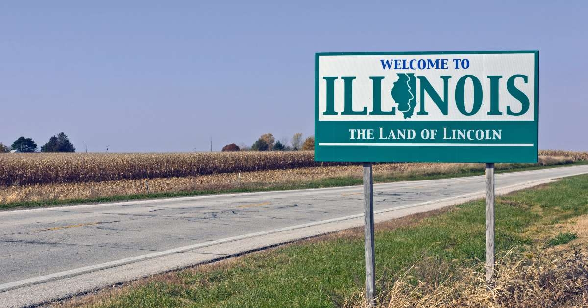 welcome to illinois sign