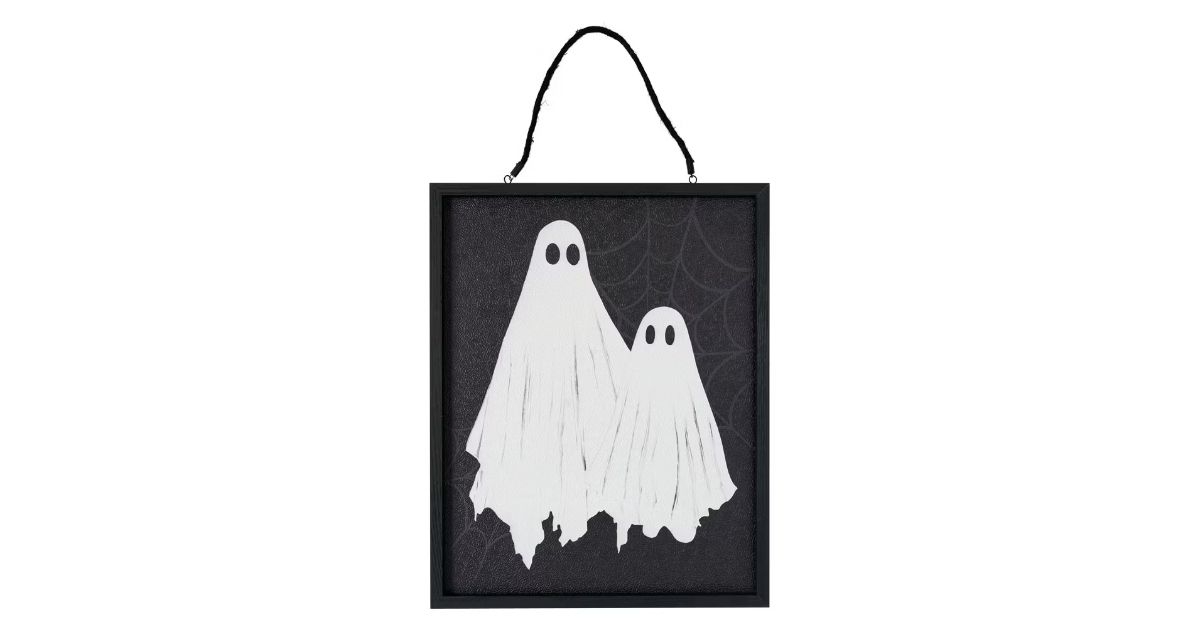 halloween reversible wall sign