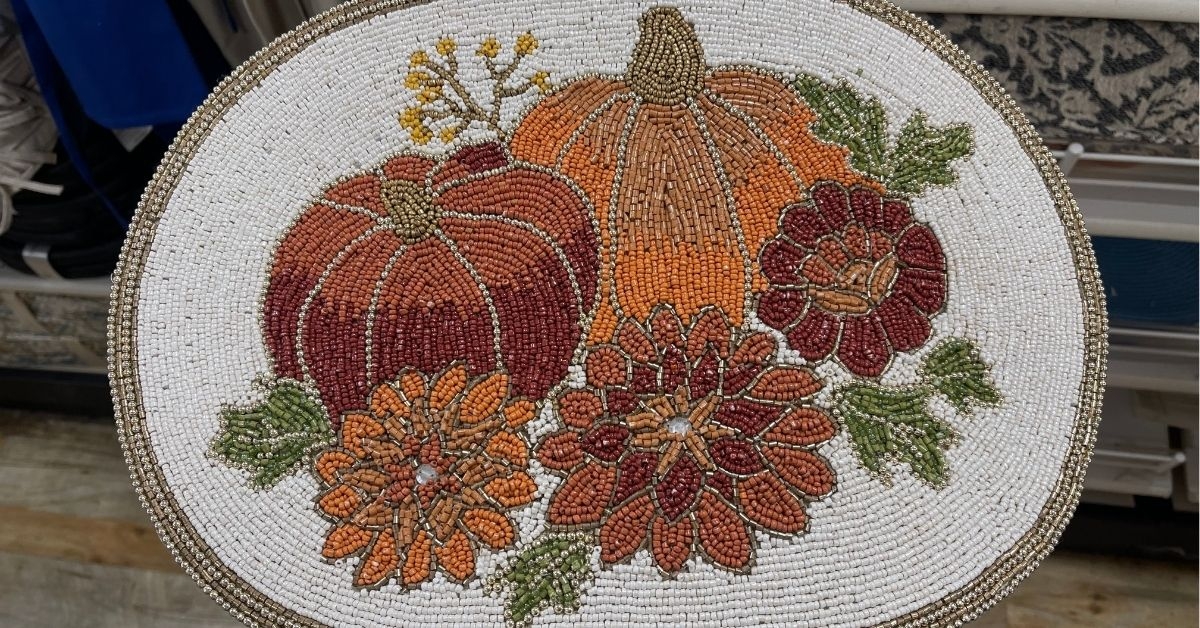 a home beaded charger