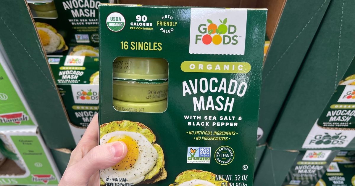 organic avocado mash