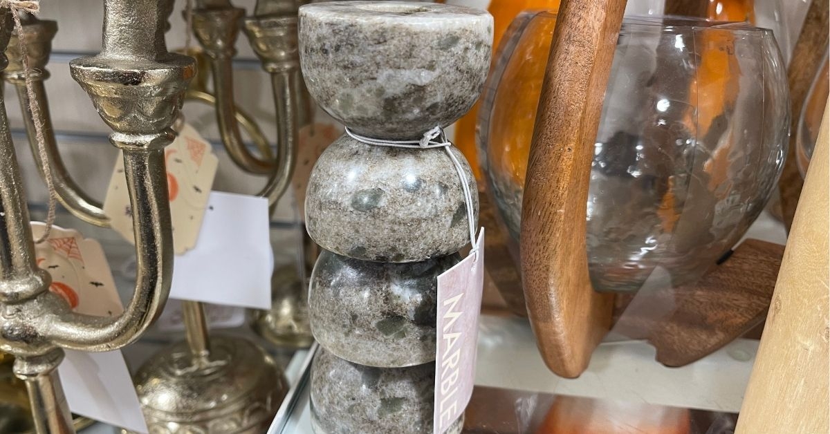 marble candlestick holder