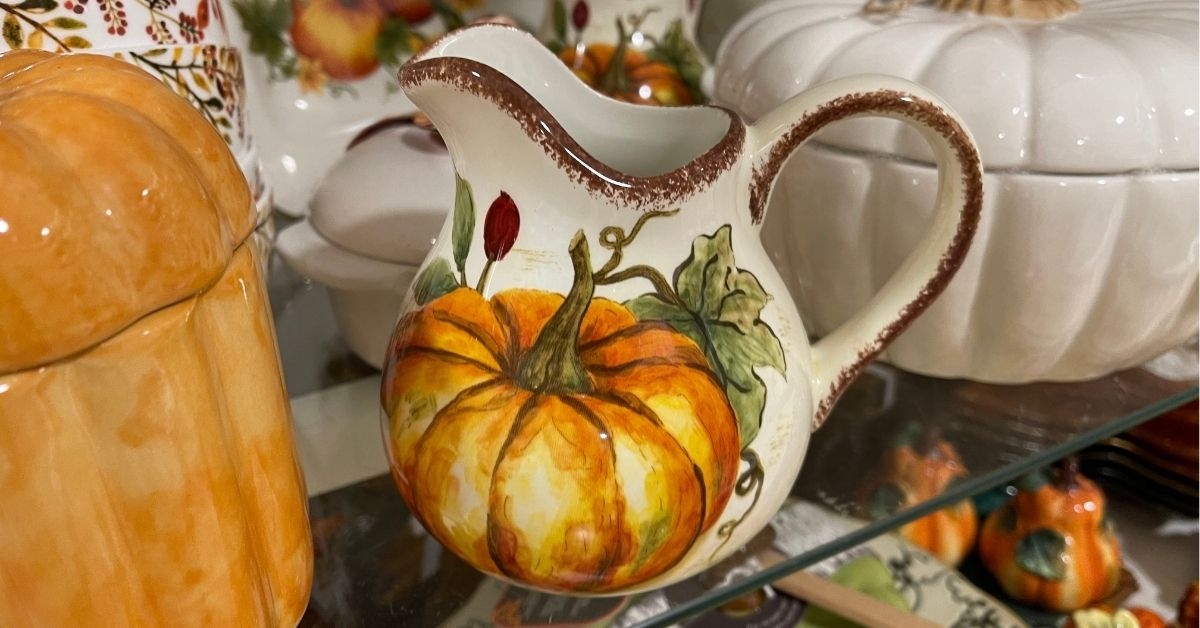 pumpkin creamer pitcher