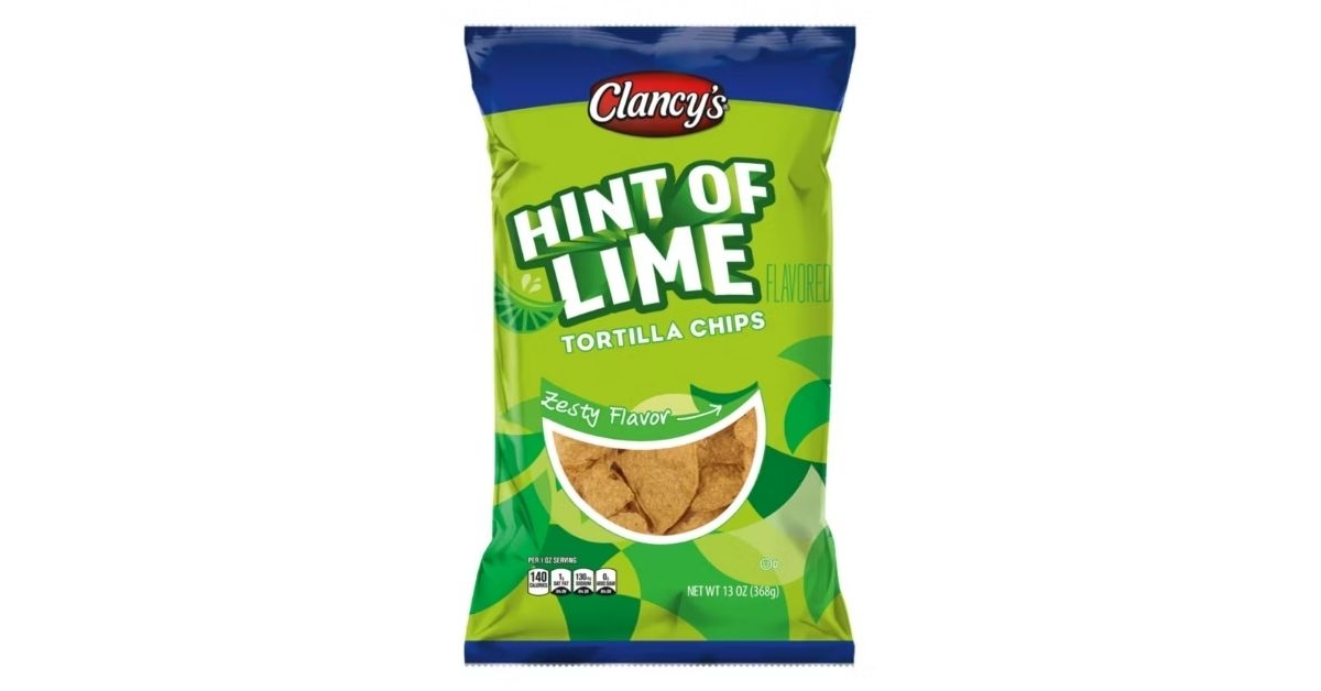 clancys hint of lime tortilla chips