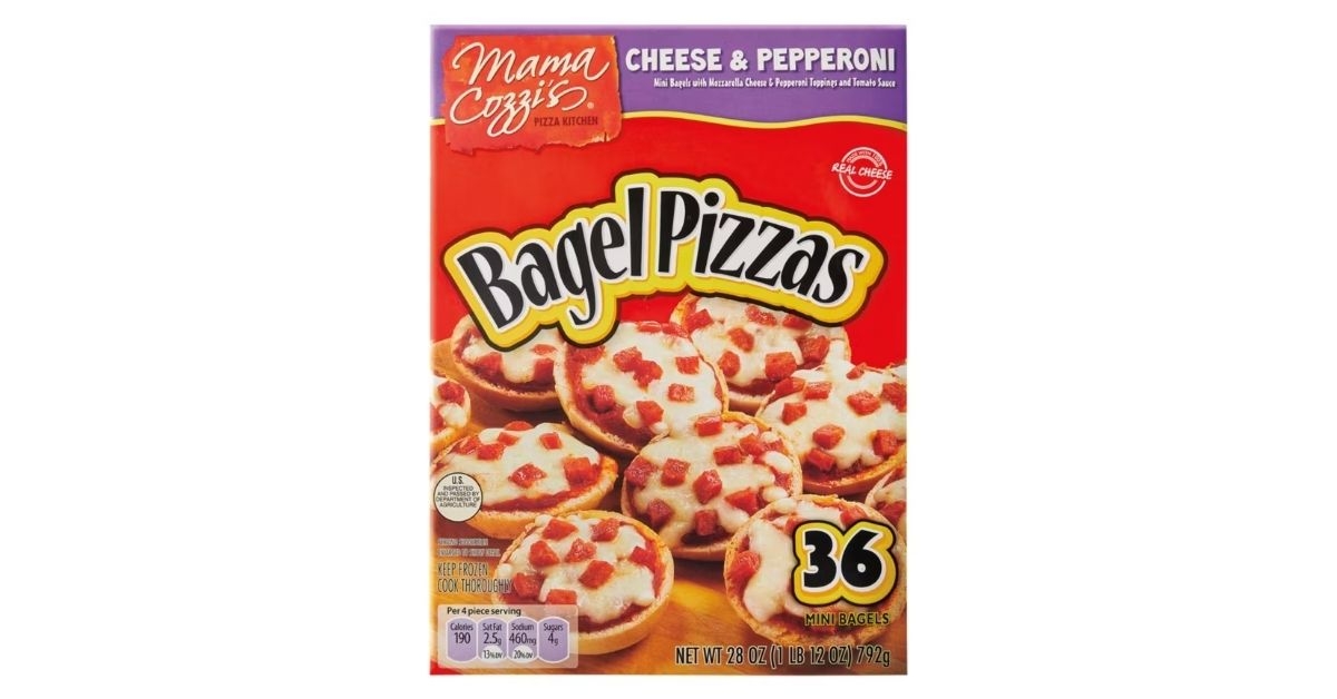 cheese and pepperoni mini pizza bagels