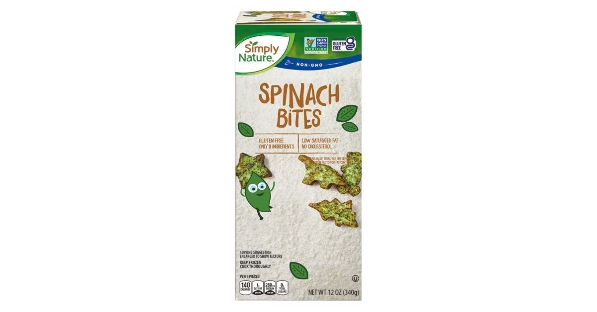 nature gluten free spinach bites
