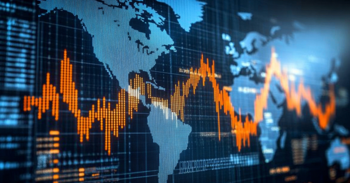 Global financial market trends displayed