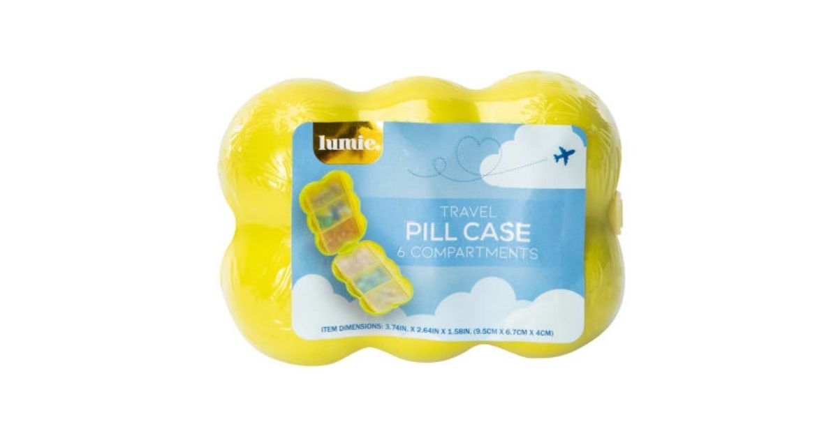 lumie bubble travel pill case