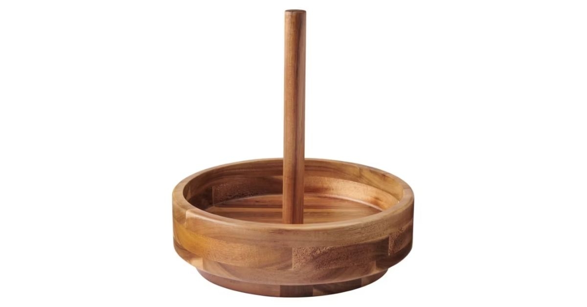 crofton rotating wooden caddy