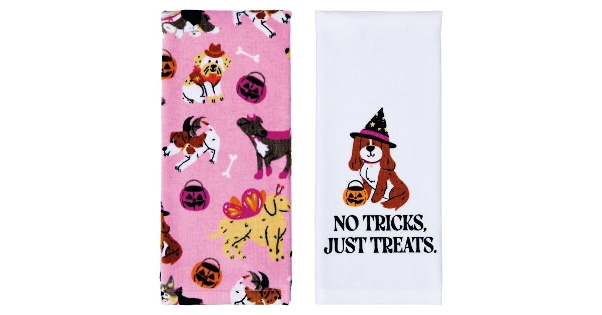 halloween collection kitchen towel set