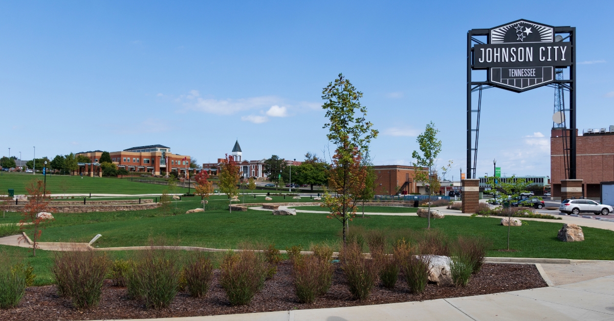 An open grassy park called 