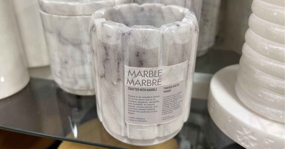 marble toothbrush holder