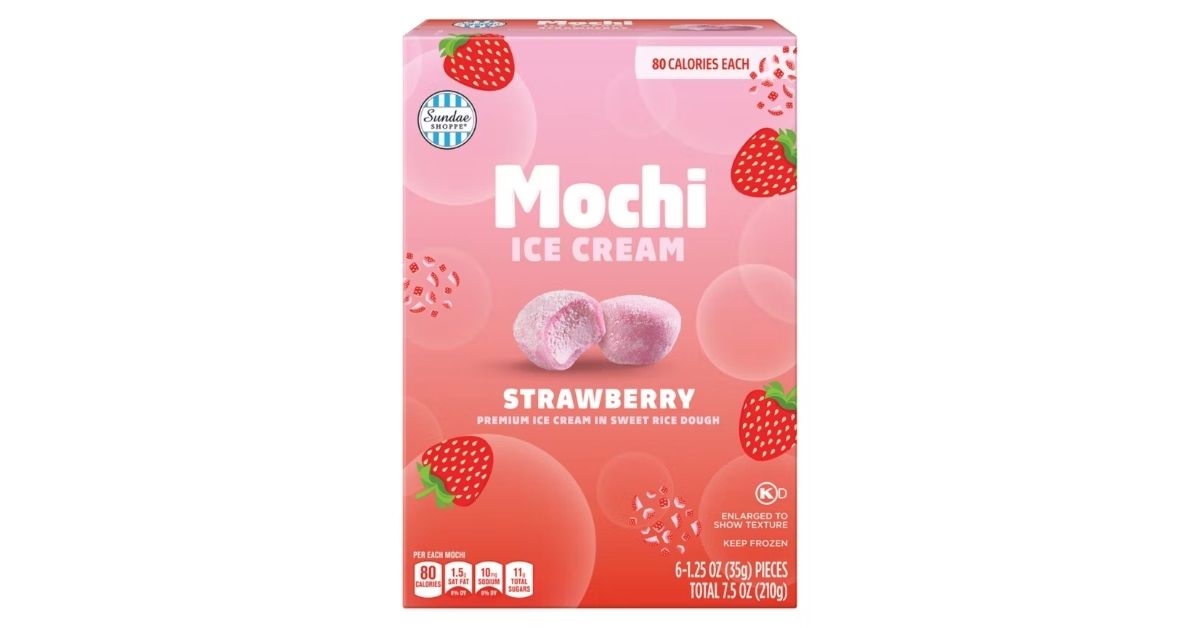 strawberry mochi ice cream