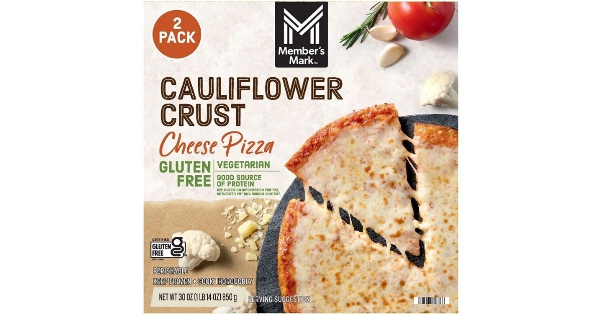 cauliflower crust cheese pizza