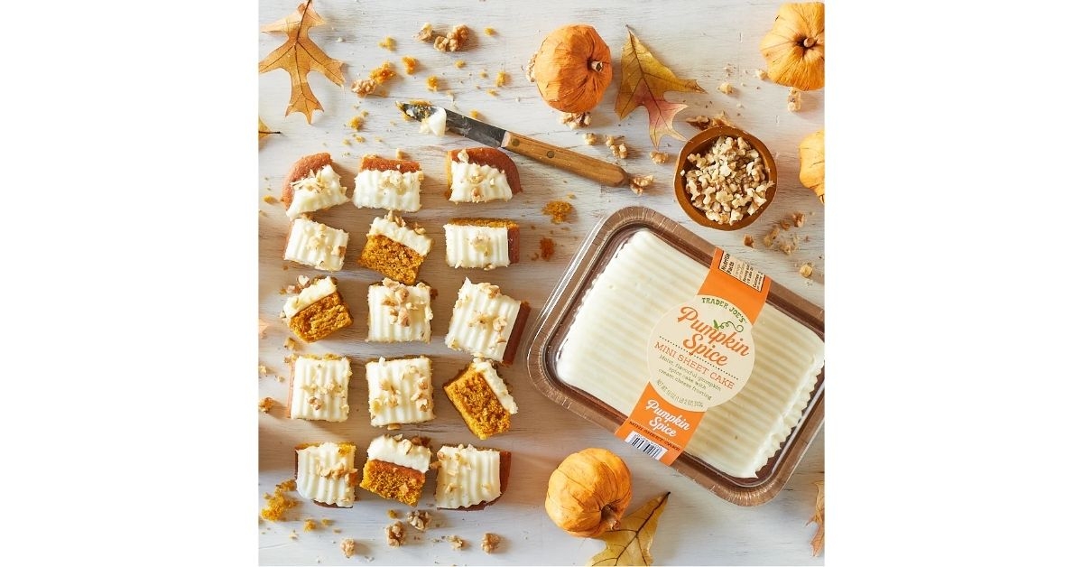 pumpkin spice mini sheet cake