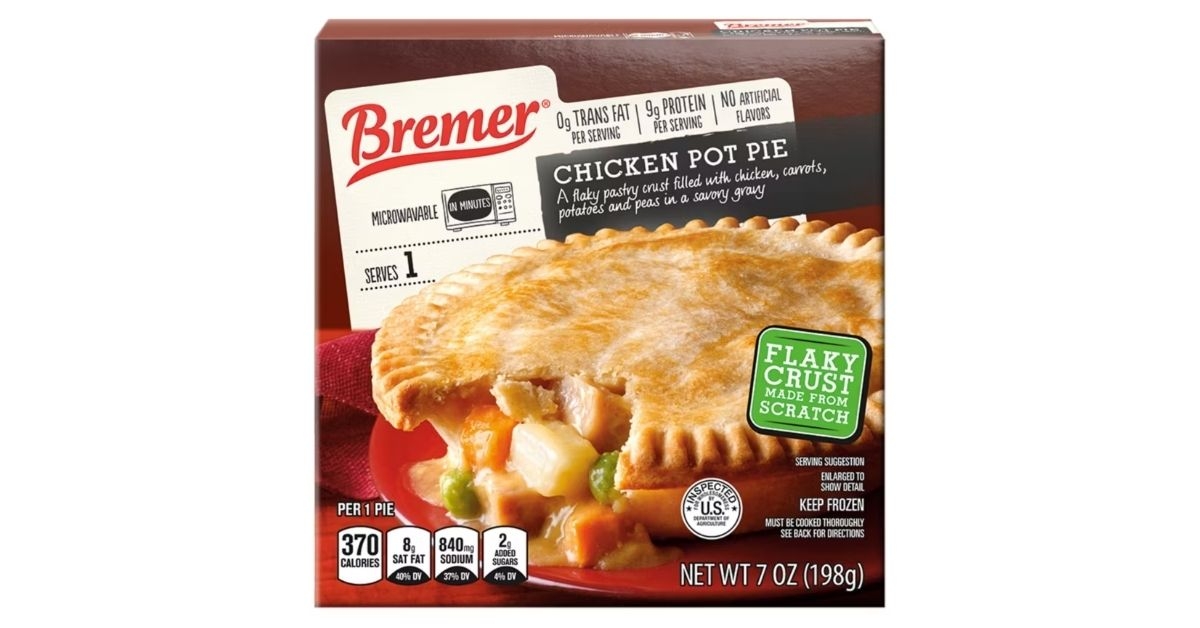 frozen chicken pot pie