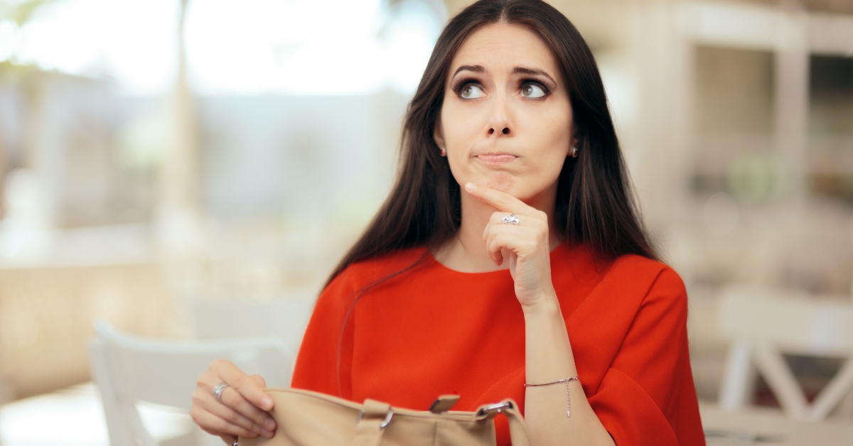 woman thinking of something