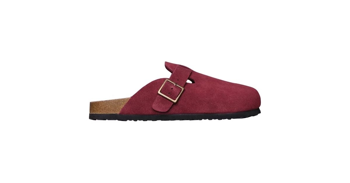 ladies genuine suede clogs