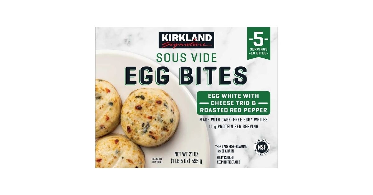 egg white cheese trio and peppers egg bites