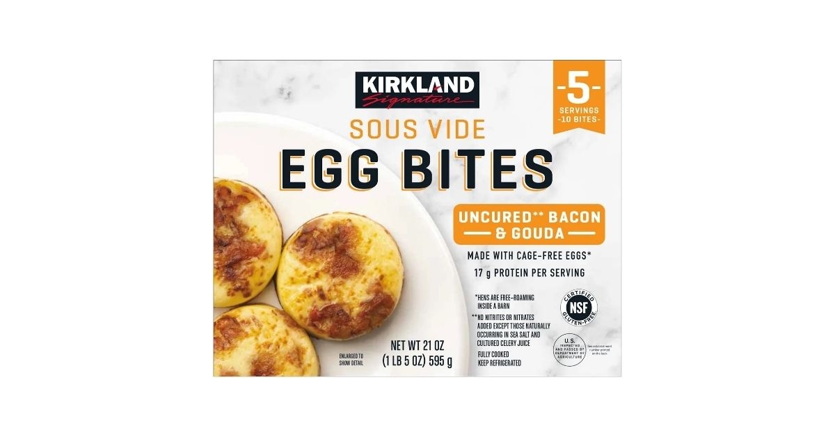 uncured bacon and gouda egg bites