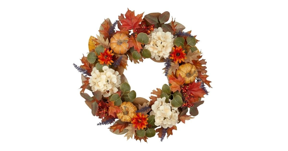 hydrangea wreath