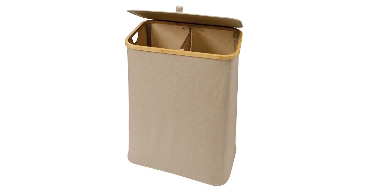 bamboo collapsible hamper