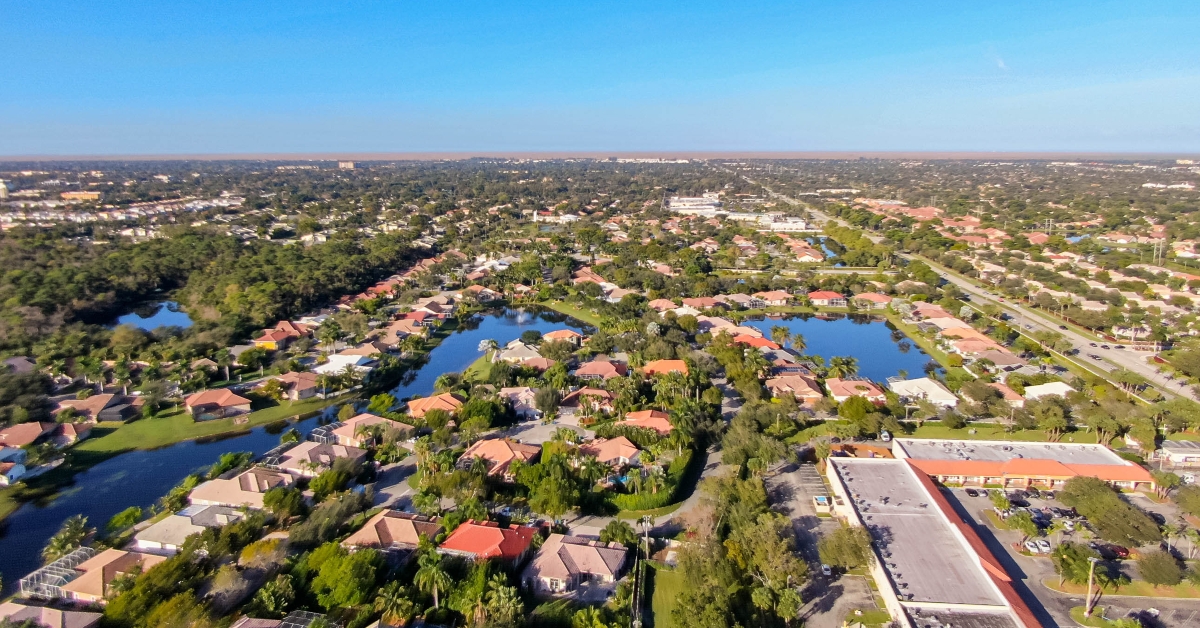 aerial photography coral springs florida