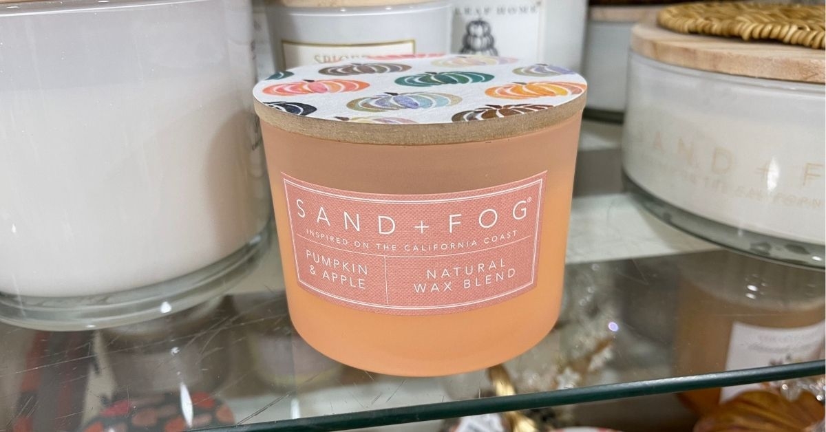 pumpkin and apple candle