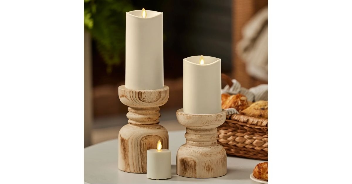 luminara outdoor moving flame set