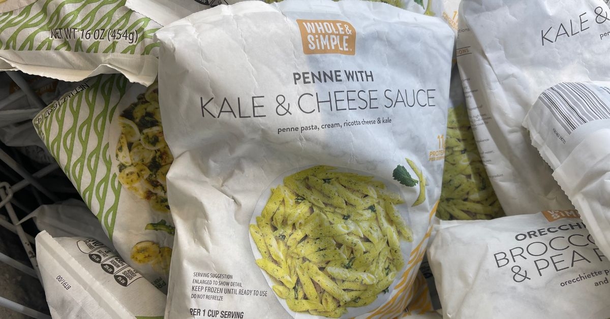 penne with kale and cheese sauce