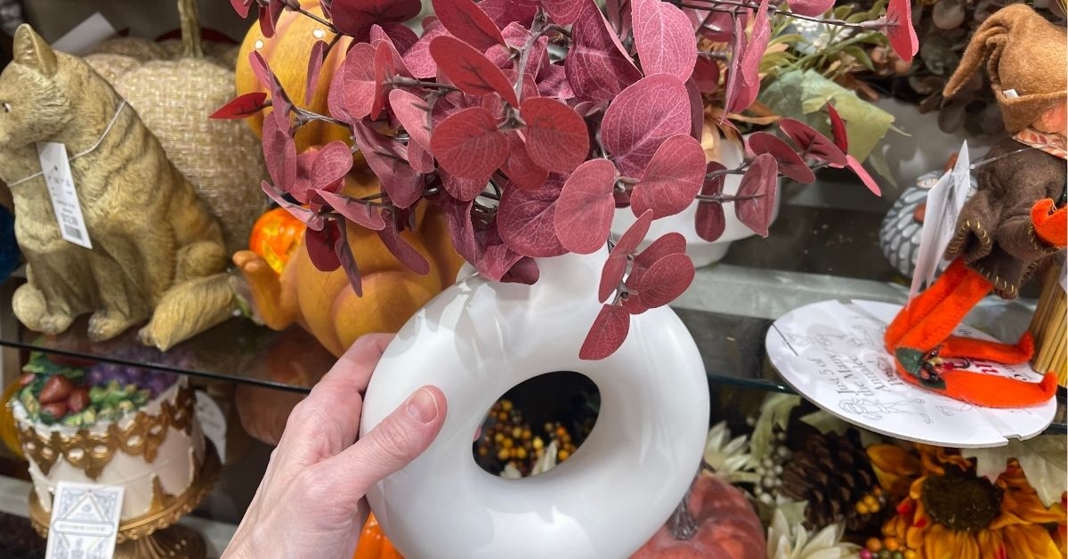 faux foliage arrangement