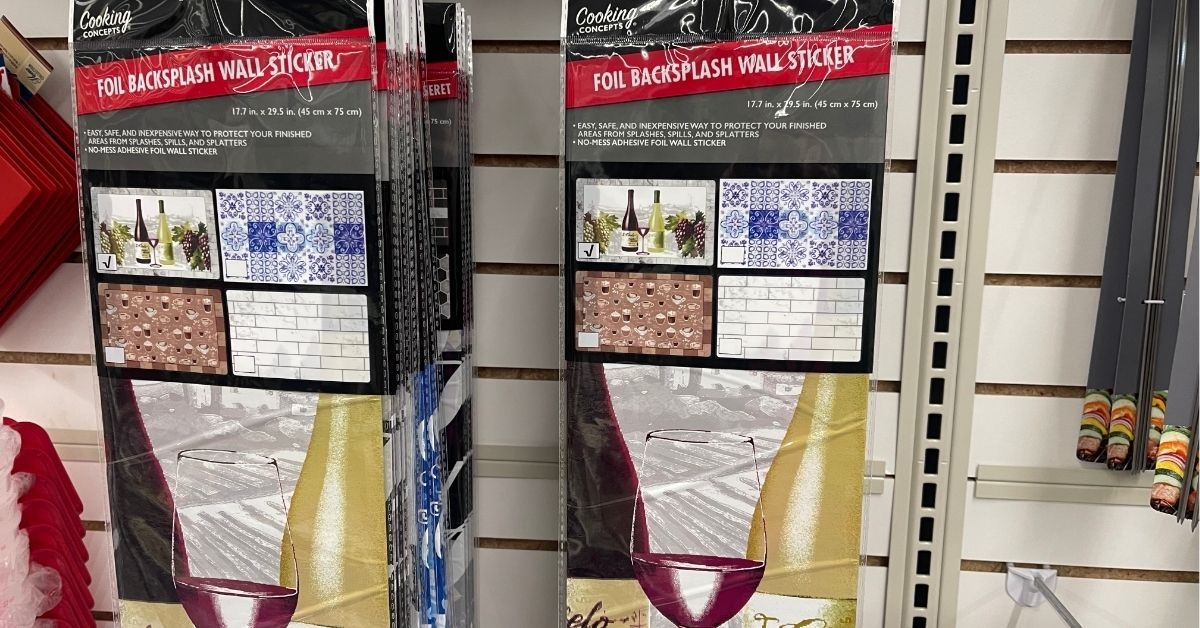 foil backsplash wall stickers
