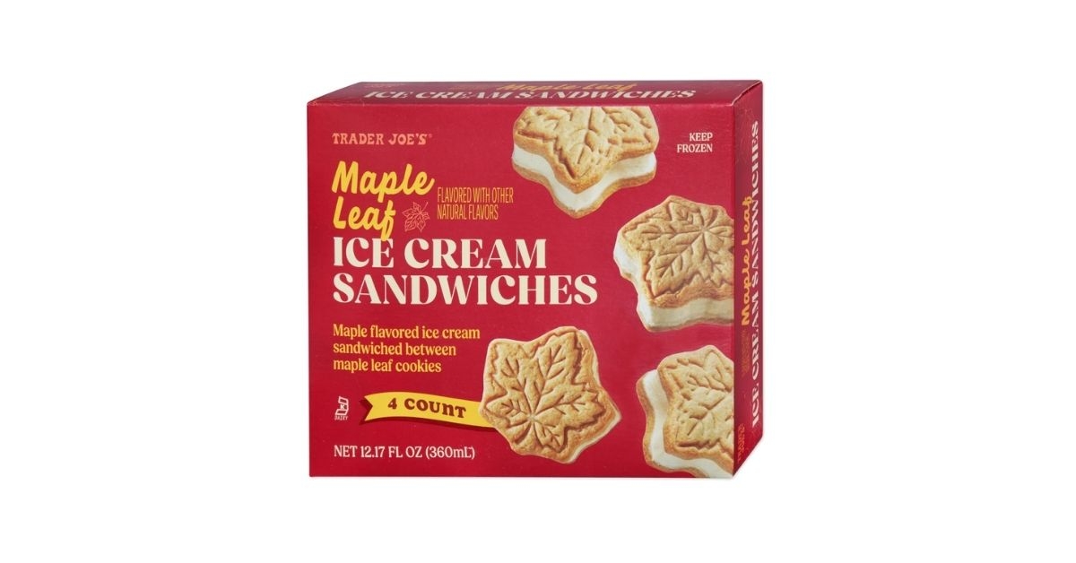 maple leaf ice cream sandwiches