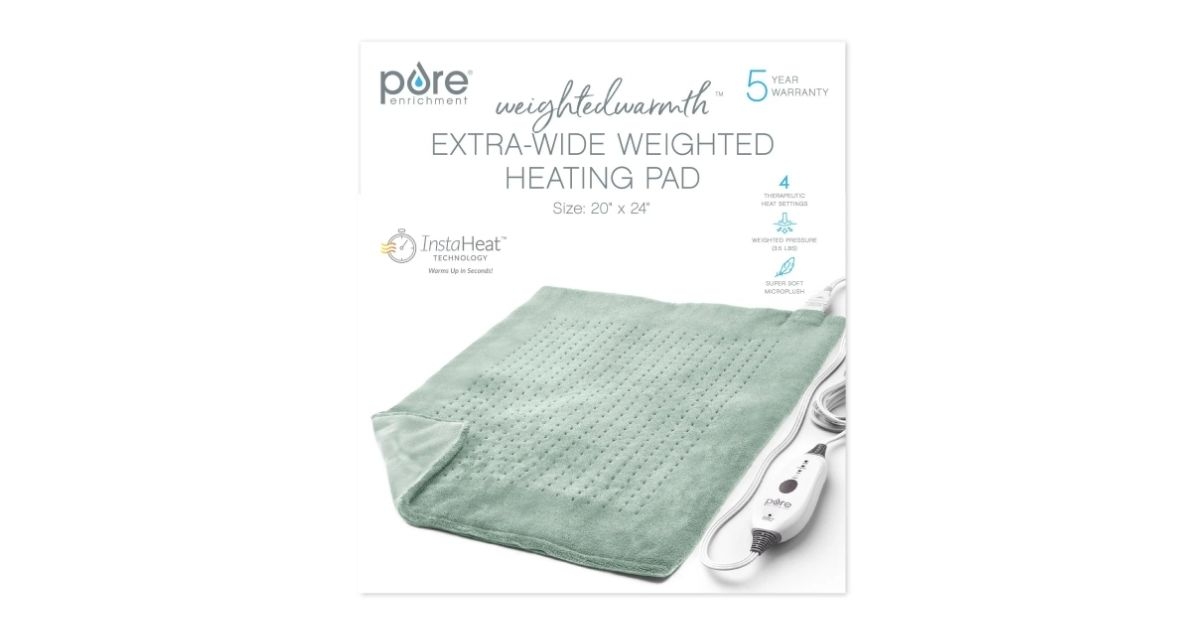 weighted heating pad