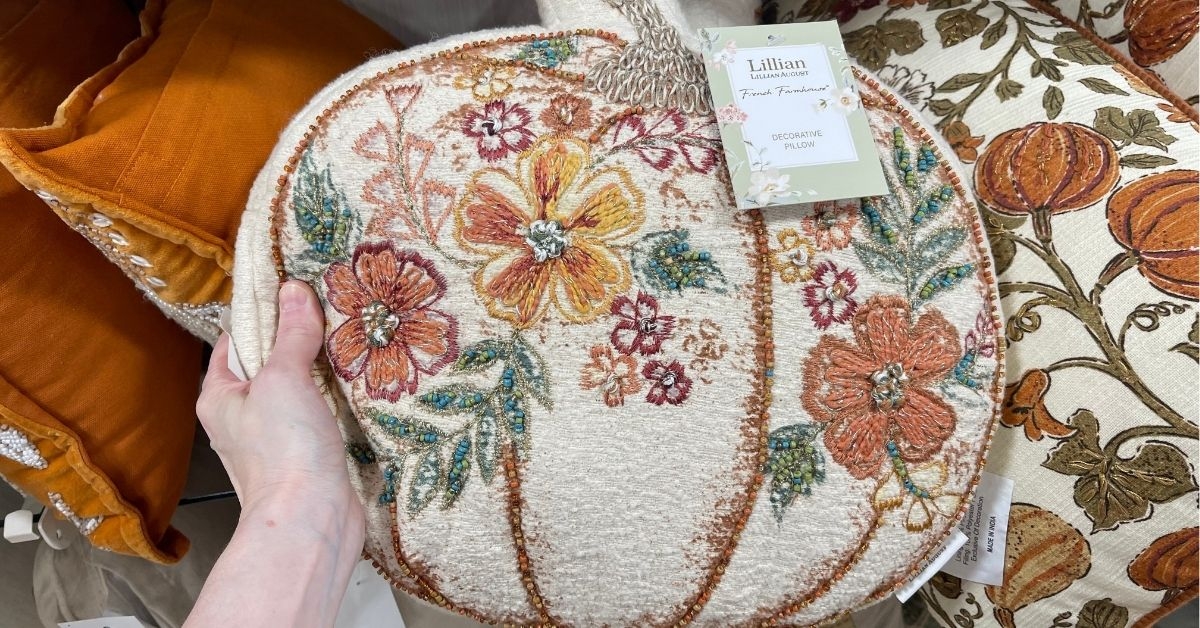 august pumpkin pillow