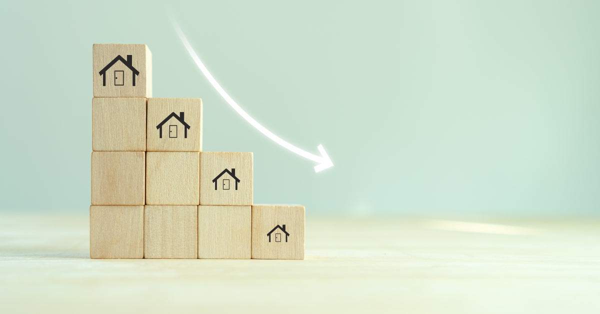 housing market crash concept