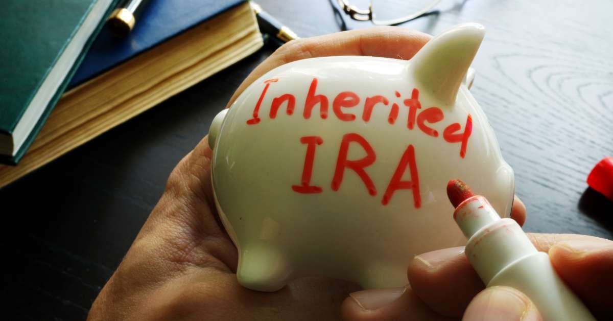 inherited ira written on a piggy bank