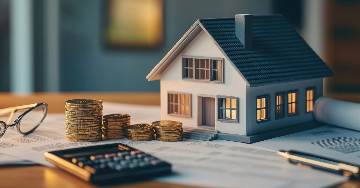 model house on desk