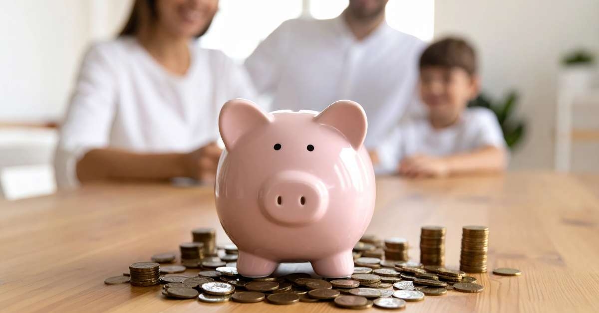 pink piggy bank