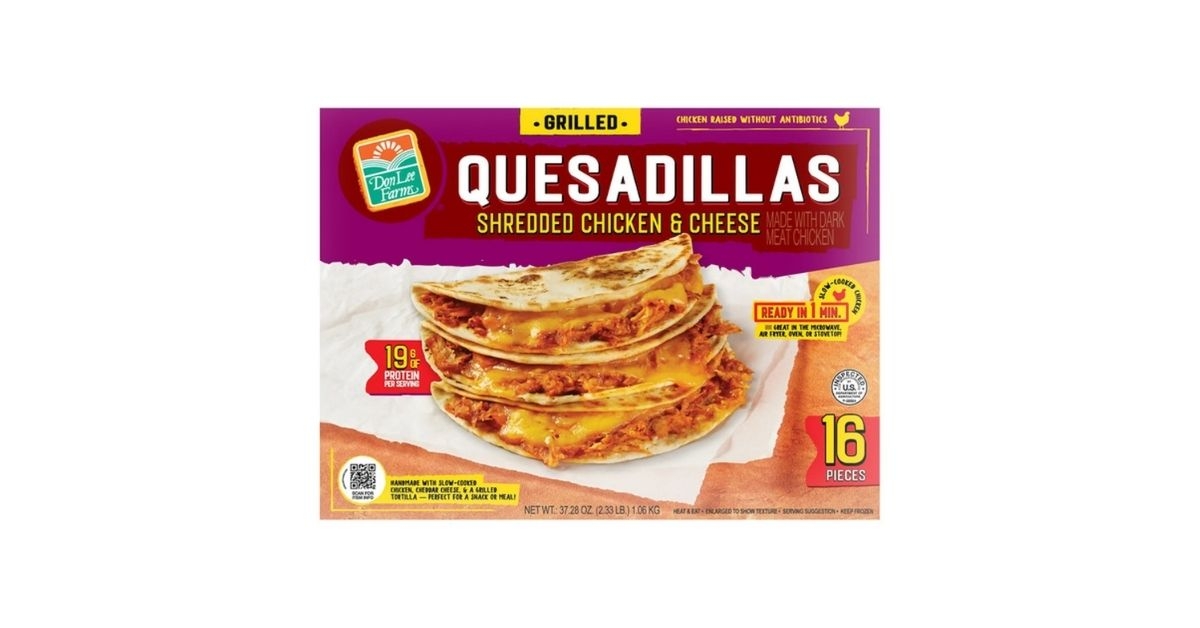 shredded chicken quesadilla