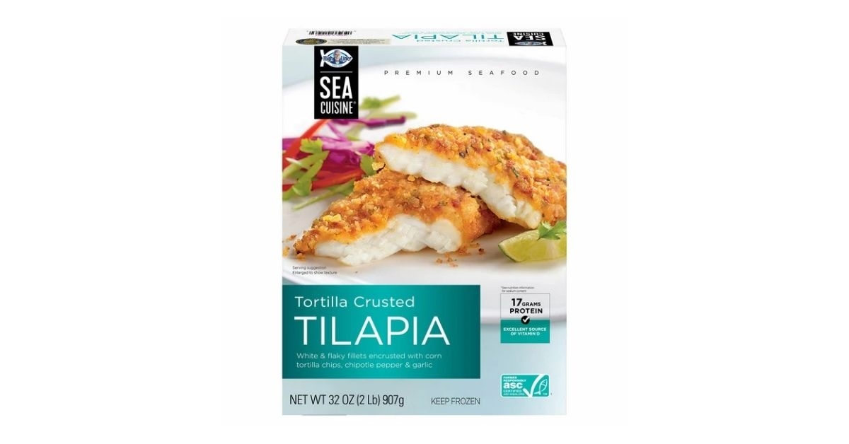 sea cuisine tortilla crusted tilapia