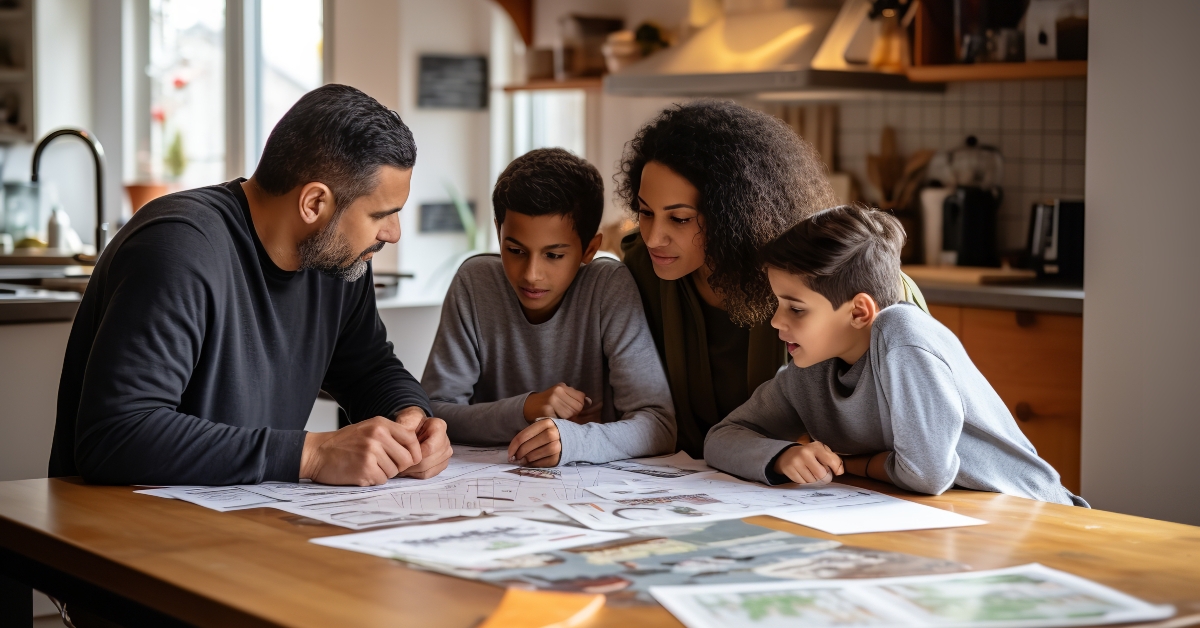 discussing ways to cut expenses and save money