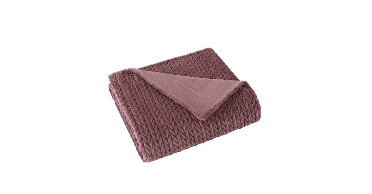 chevron plush throw blanket