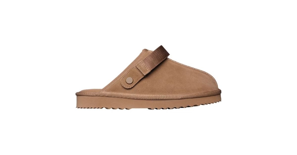 ladies genuine suede slingback clogs