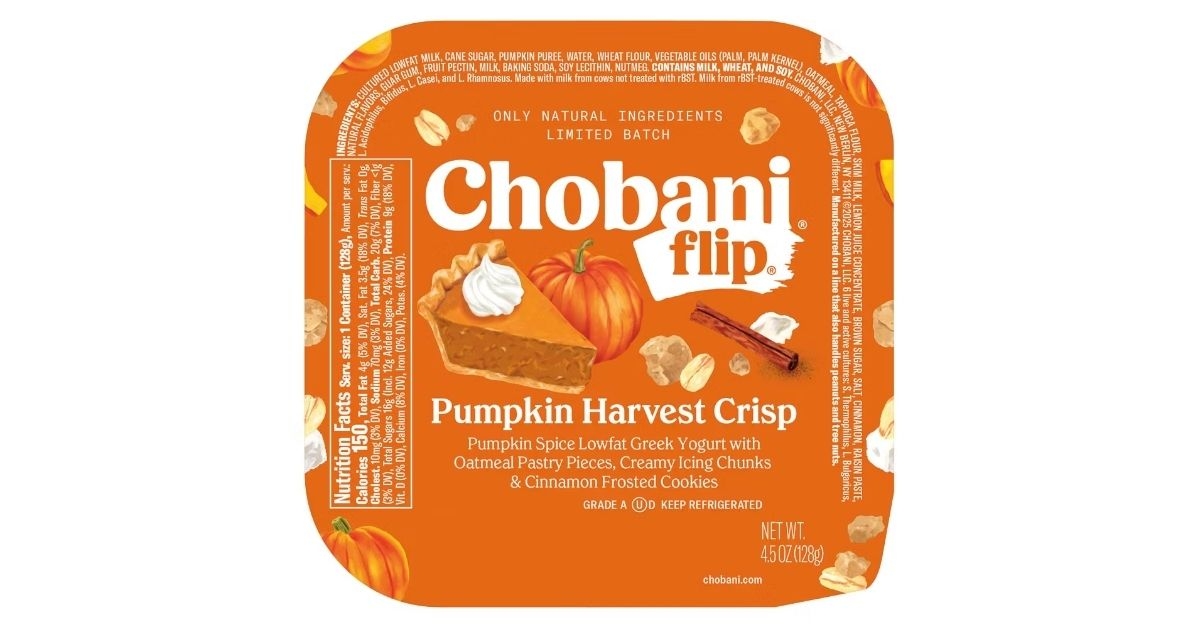 chobani flip pumpkin harvest crisp