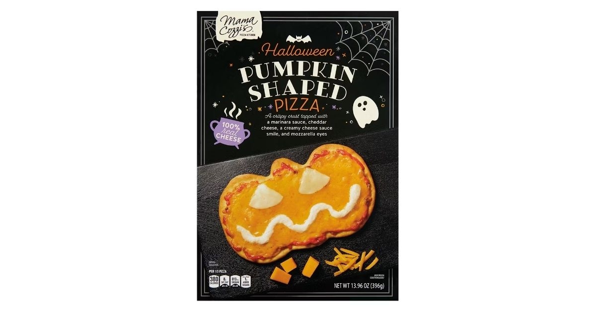 halloween pumpkin cheese pizza