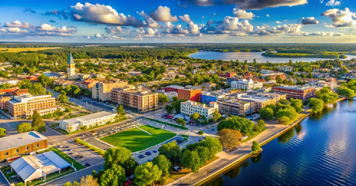 aerial view of sanford