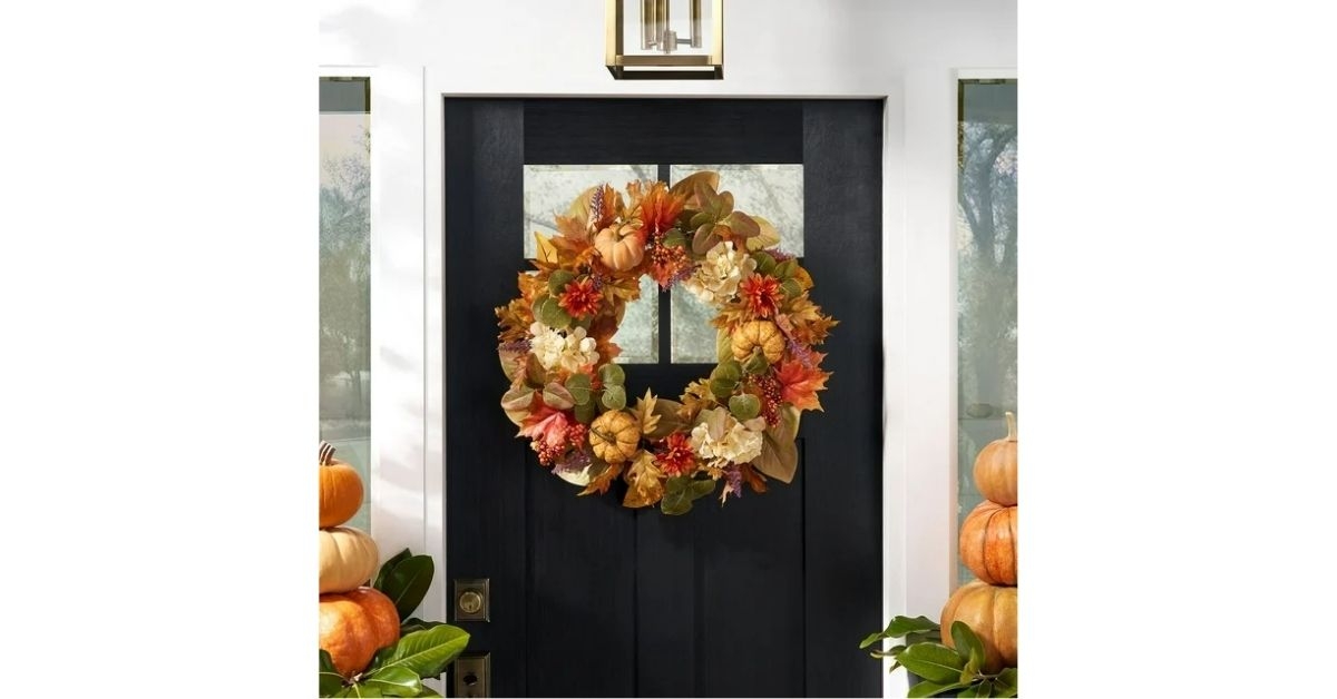 harvest hydrangea wreath
